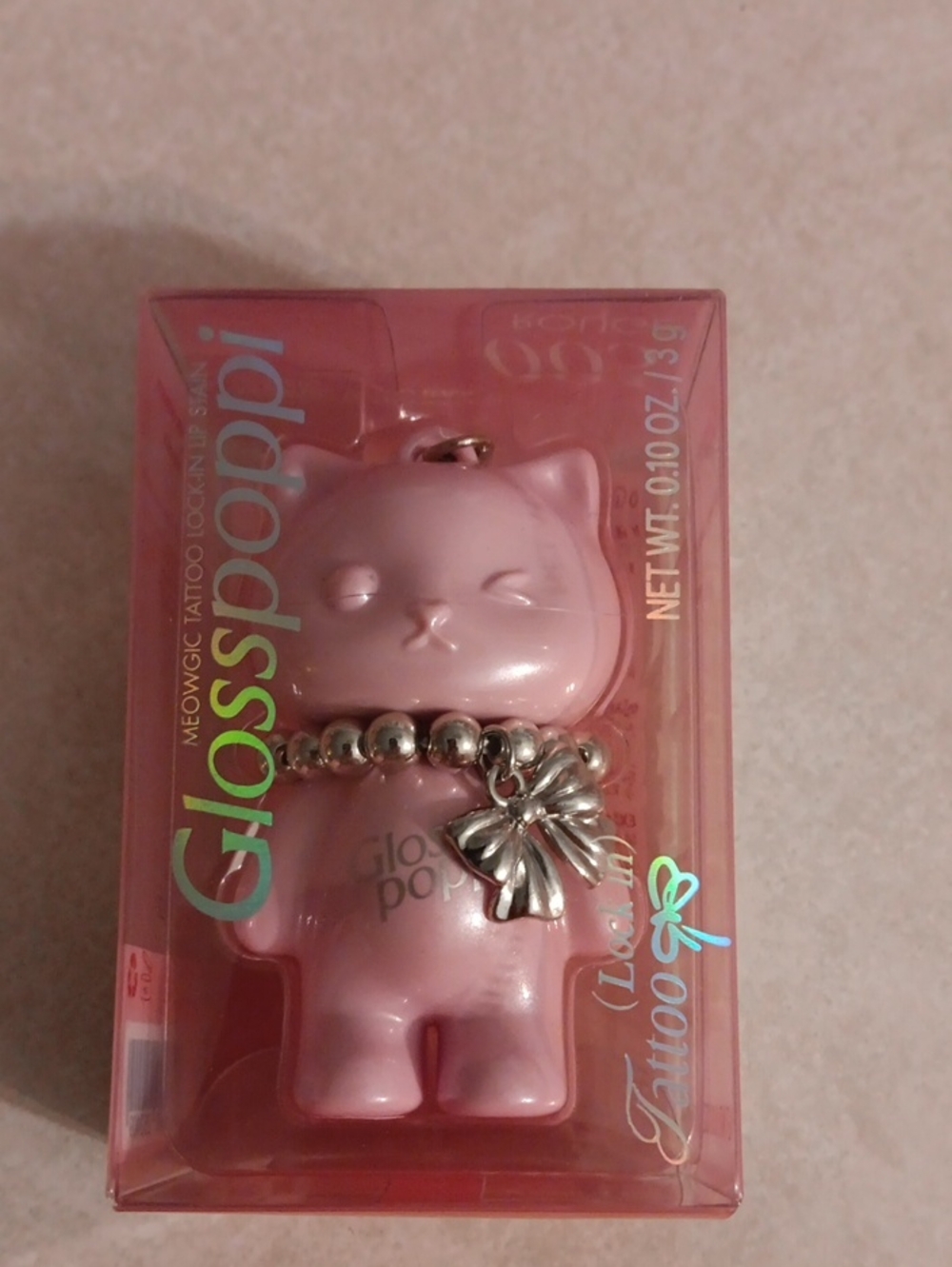 Glosspoppi Meowgic Lip Stain. 0.10oz. Color Rouge 005.